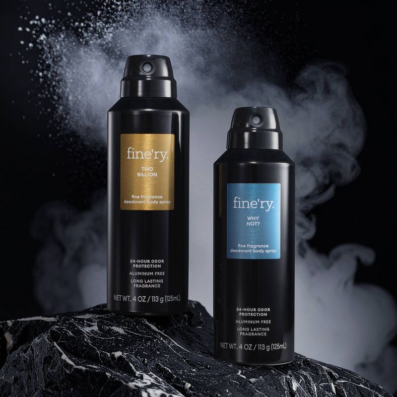 slide 5 of 5, fine'ry. Men's Deodorant Spray - Two Billion - 4oz, 4 oz