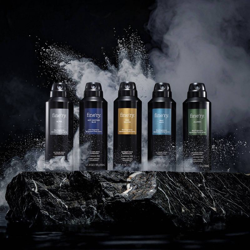 slide 4 of 4, fine'ry. Men's Deodorant Spray - Not Another Blue - 4oz, 4 oz