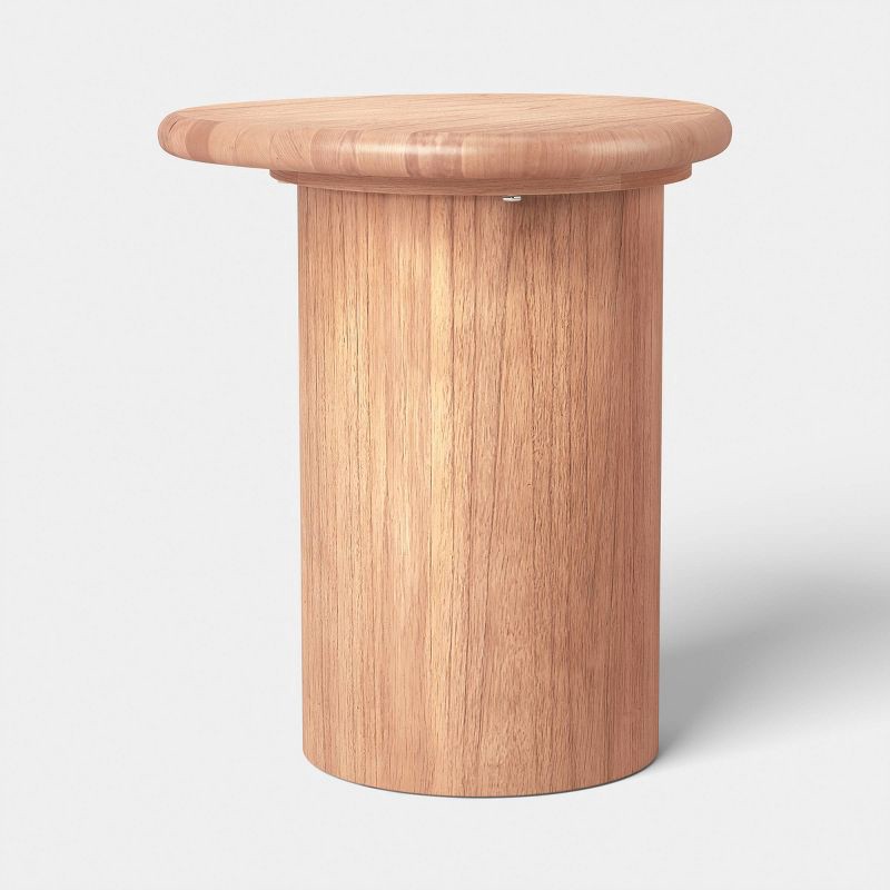 slide 1 of 6, Organic Side Table Natural Wood- Threshold™, 1 ct