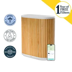 Windmill Air Heavy Duty Air Purifier for Home 3-in-1 Filtration Ultra-Quiet True HEPA Medical Grade Covers Up To 1950 sq ft Bamboo