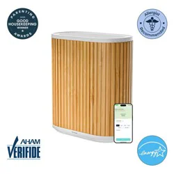 Windmill Air Heavy Duty Air Purifier for Home 3-in-1 Filtration Ultra-Quiet True HEPA Medical Grade Covers Up To 1950 sq ft Bamboo