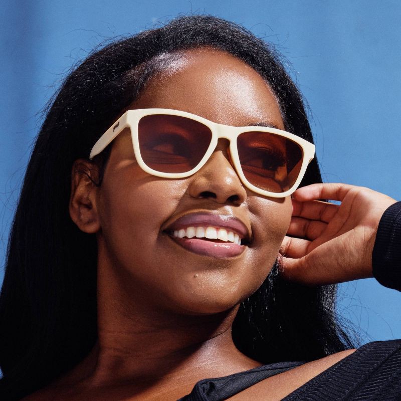 slide 4 of 5, goodr Adult OG Rectangle Toasted Marshmallow Magic Sunglasses - Beige, 1 ct