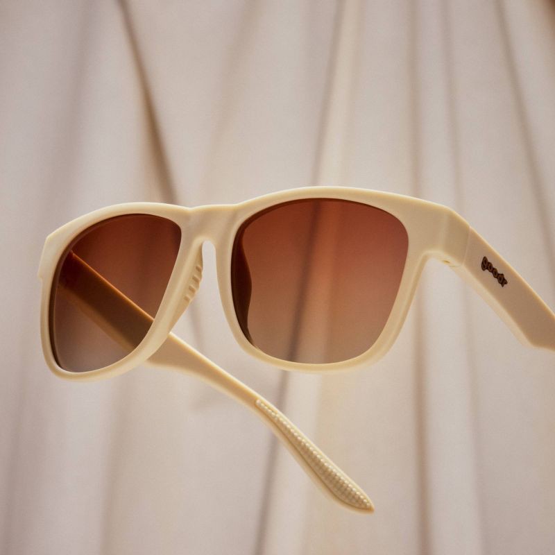 slide 5 of 5, goodr Adult OG Rectangle Toasted Marshmallow Magic Sunglasses - Beige, 1 ct