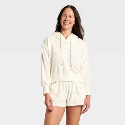 Women's Hooded Sweatshirt - Universal Thread™ Cream S