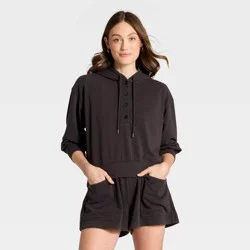 Women's Hooded Sweatshirt - Universal Thread™ Black L