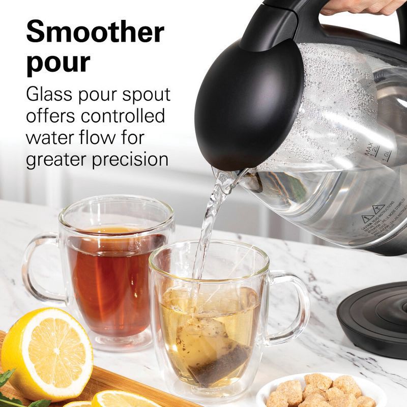 slide 3 of 9, Hamilton Beach 1.2L Glass Kettle, 1.2 liter