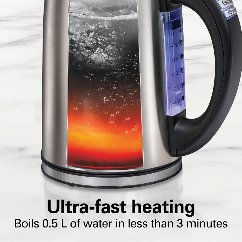 slide 2 of 9, Hamilton Beach 1.7L Digital Kettle 41031, 1.7 liter