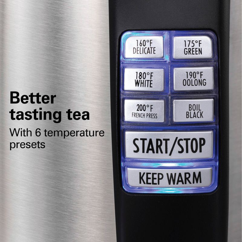 slide 5 of 9, Hamilton Beach 1.7L Digital Kettle 41031, 1.7 liter