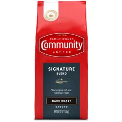 Community Coffee Coffee, Ground, Dark Roast, Signature Blend