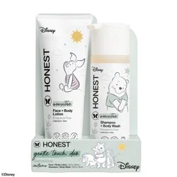 The Honest Company Sensitive Disney Shampoo + Body Wash and Lotion Duo - Fragrance Free - 18.5 fl oz: Moisturizing, Basic Cleansing, Calming, 2-In-1