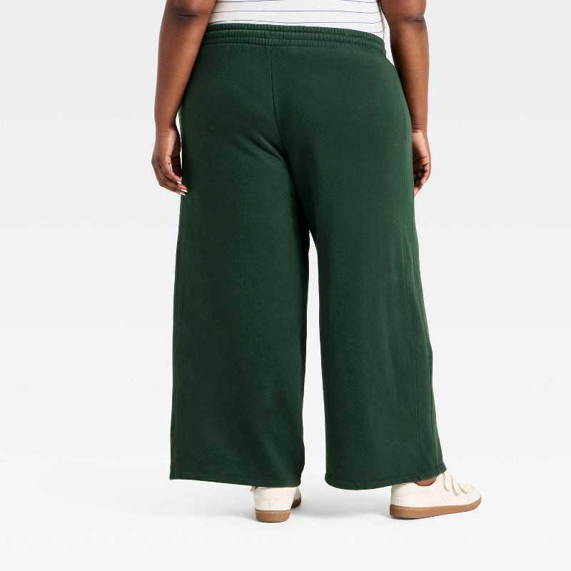 slide 2 of 3, Women's Mid-Rise Straight Leg Pull-On Pants - Universal Thread™ Dark Green XXL, 1 ct