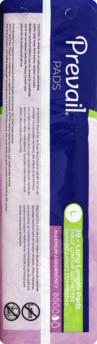 slide 4 of 4, Prevail Pads 39 ea, 39 ct