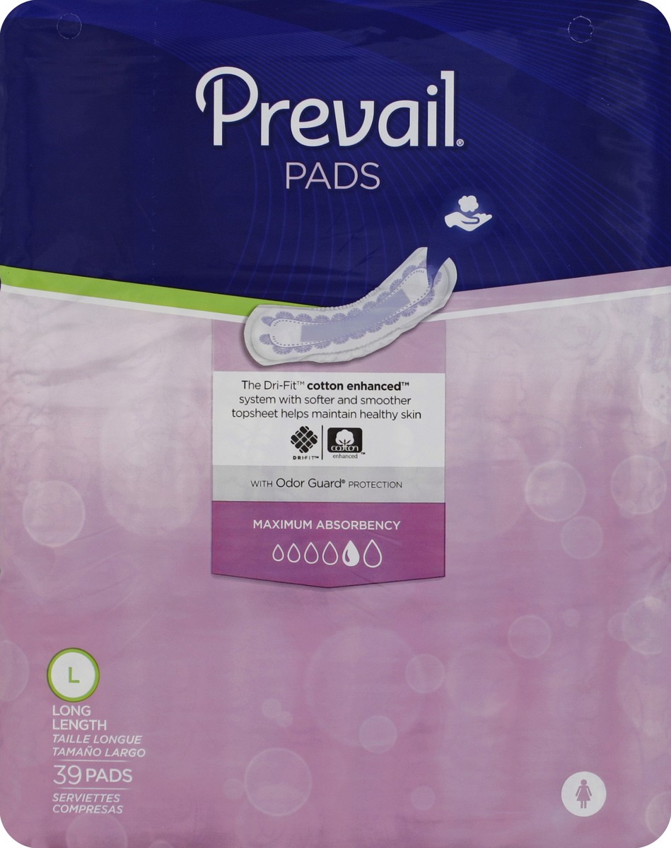 slide 3 of 4, Prevail Pads 39 ea, 39 ct