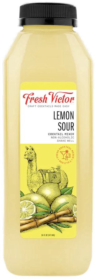 slide 1 of 1, Fresh Victor Lemon Sour Cocktail Mixer, 16 oz