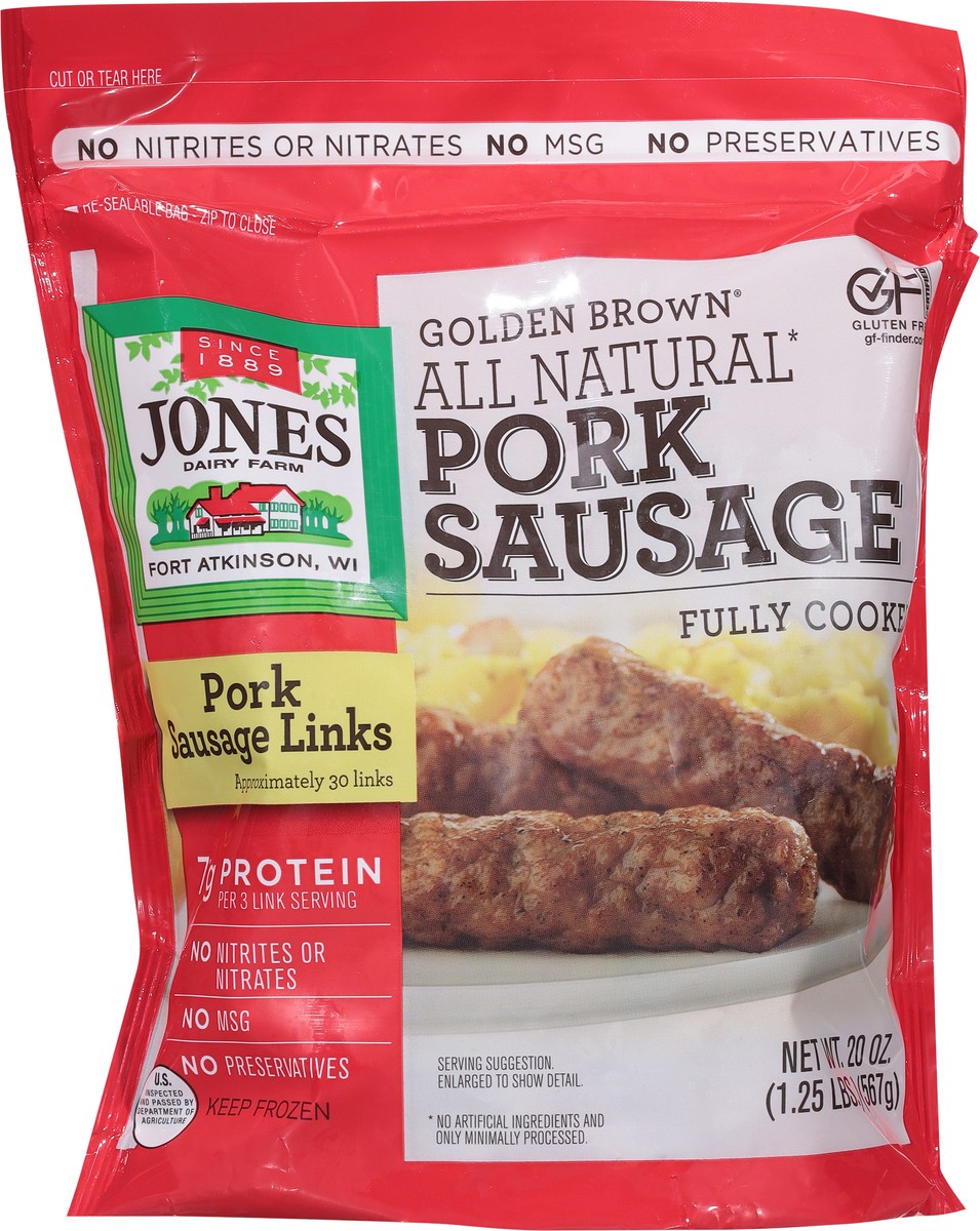 slide 5 of 14, Jones Dairy Farm All Natural Golden Brown Pork Sausage 20 oz, 20 oz