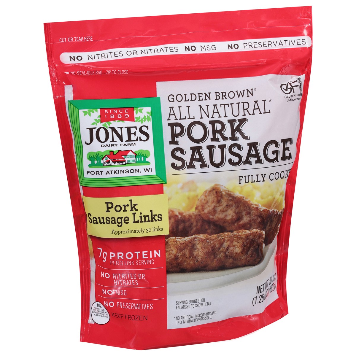 slide 4 of 14, Jones Dairy Farm All Natural Golden Brown Pork Sausage 20 oz, 20 oz