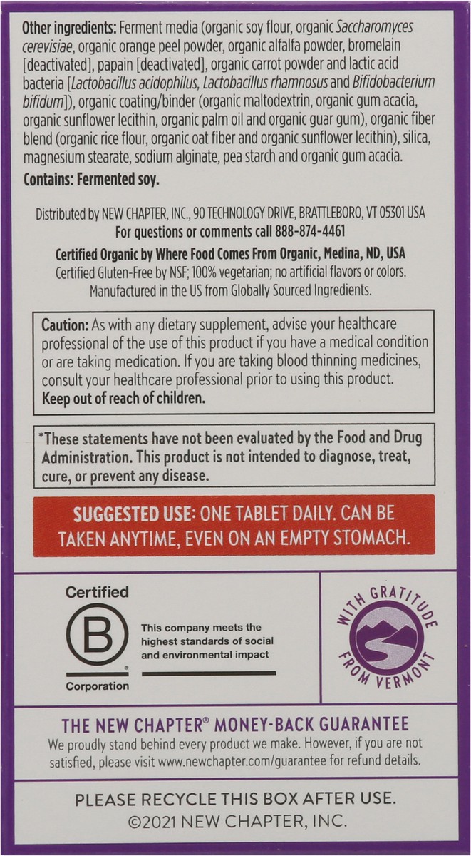 slide 6 of 9, New Chapter Every Man's One Daily Multivitamin, Tablets, 24 ct