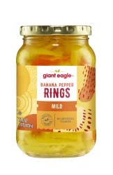 Giant Eagle Banana Pepper Rings, Mild