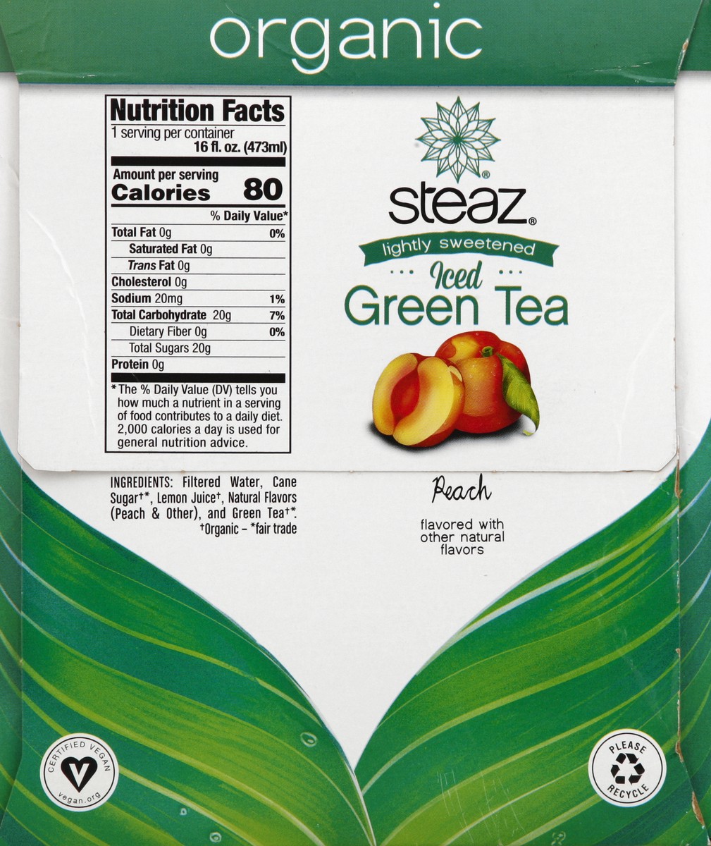 slide 5 of 8, Steaz Green Tea 6 ea, 1 ct