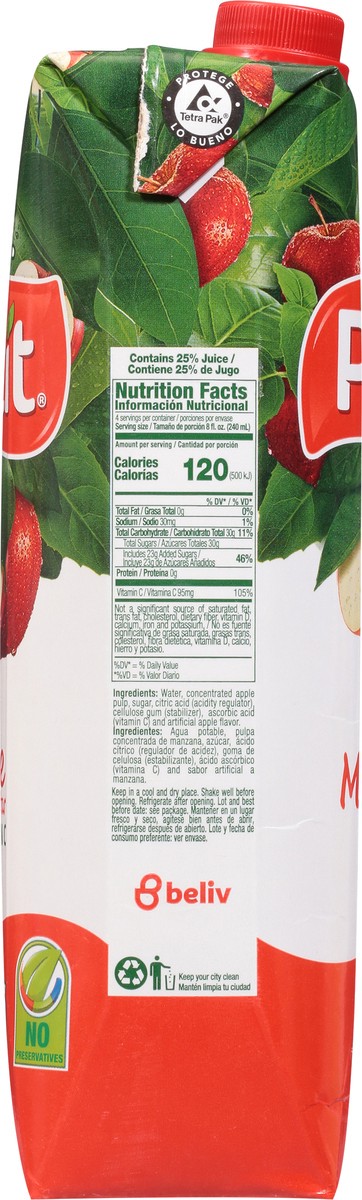 slide 9 of 13, Petit Apple Nectar with Vitamin C - 33.8 fl oz, 33.8 fl oz