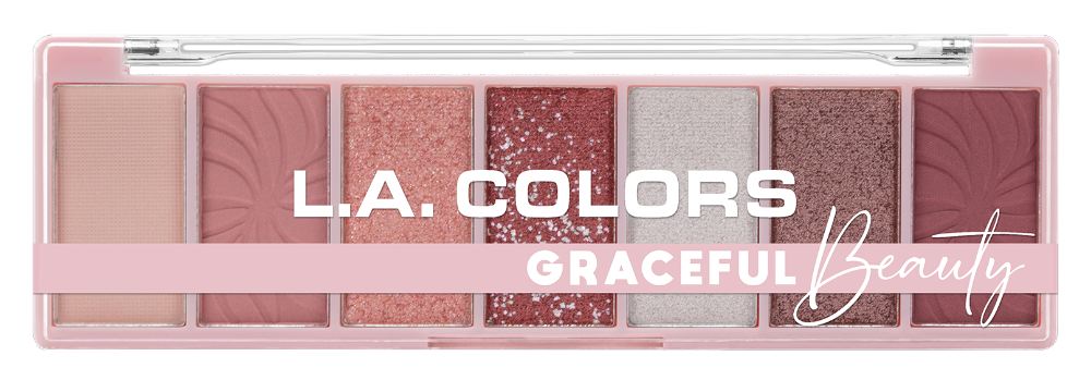 slide 1 of 1, L.A. Colors 7 Color Eyeshadow Palette, Graceful, 0.22 oz
