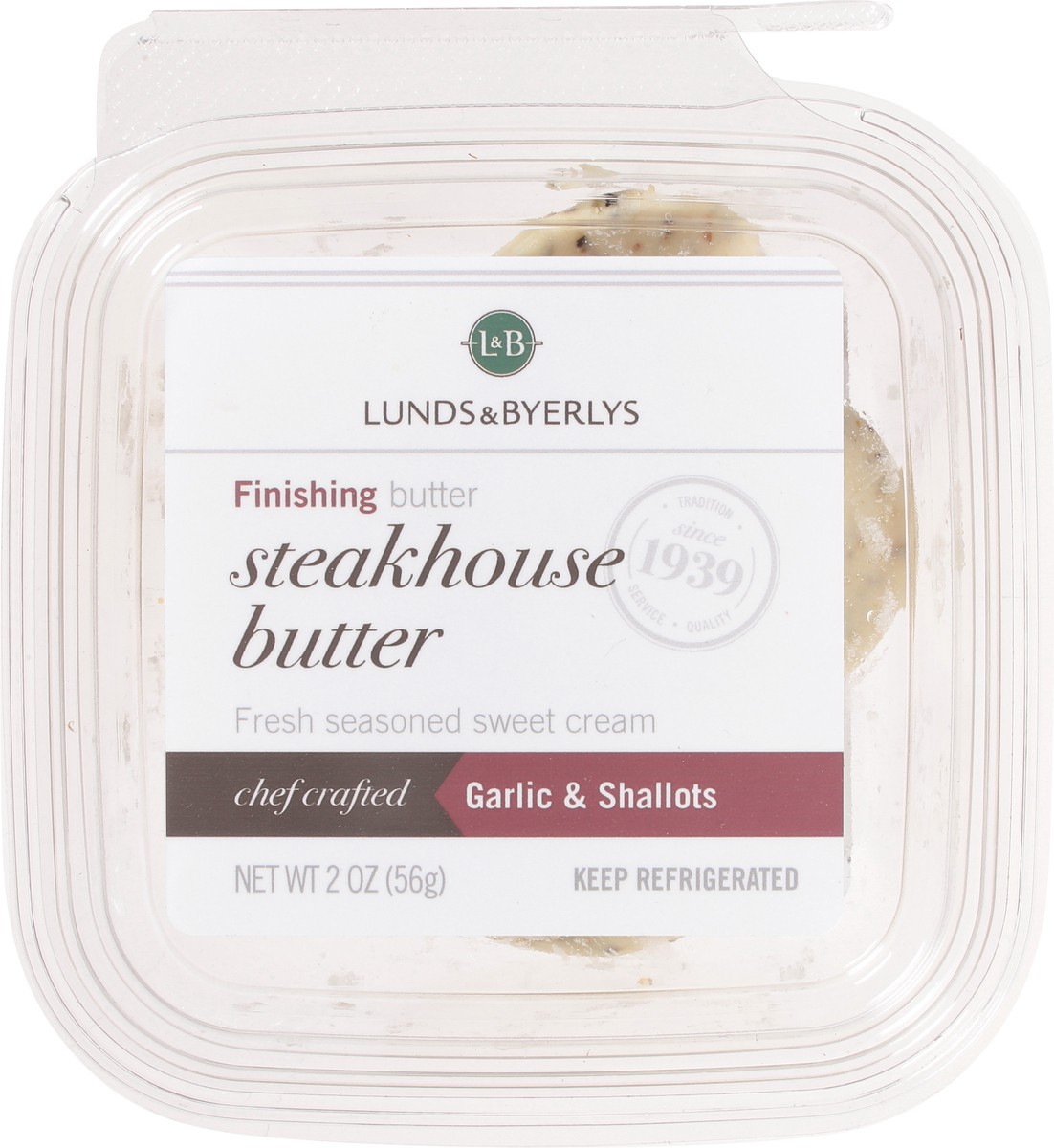 slide 13 of 13, L&B Garlic & Shallots Steakhouse Butter 2 oz, 2 oz