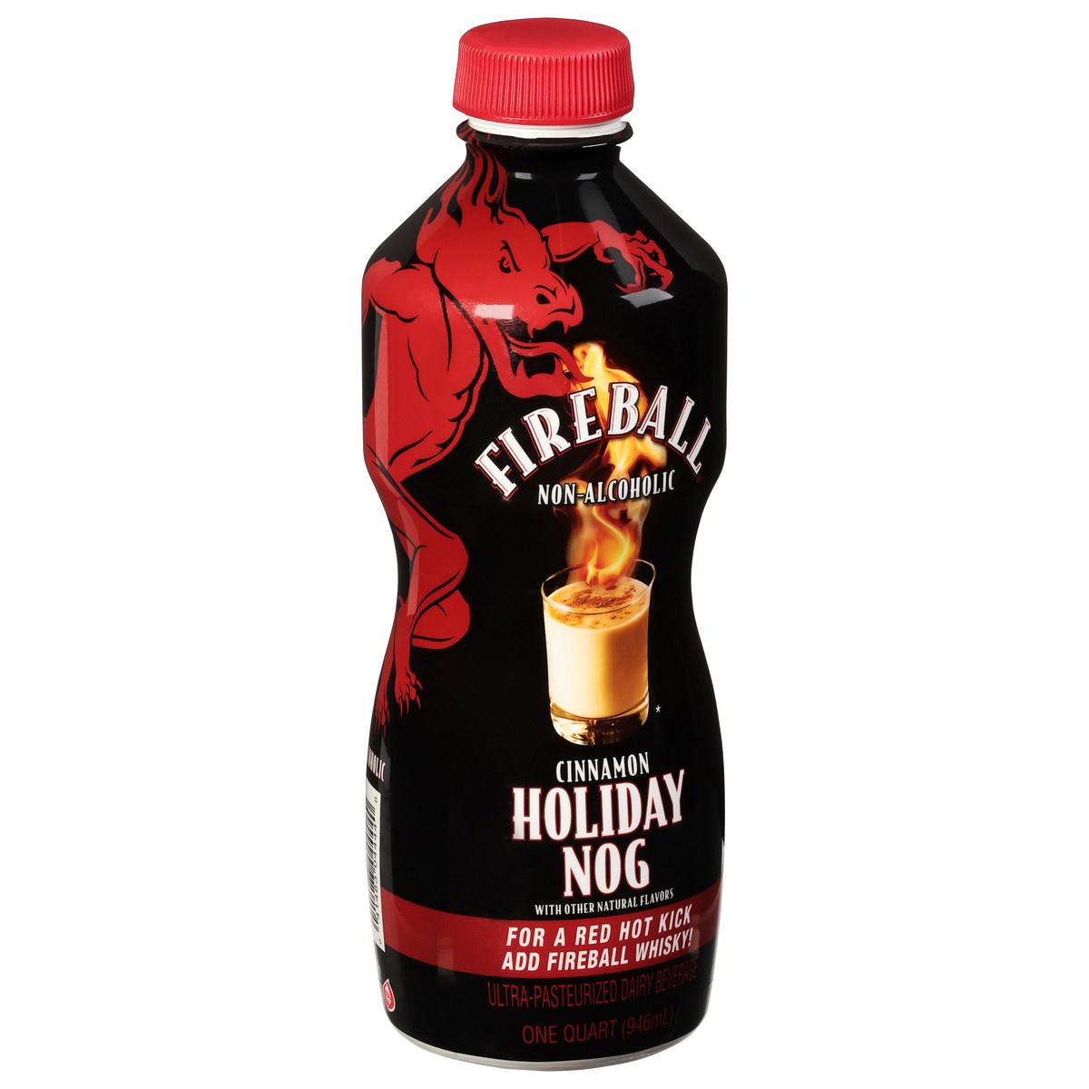 slide 10 of 13, Fireball Non-Alcoholic Cinnamon Holiday Nog 1 qt, 1 qt