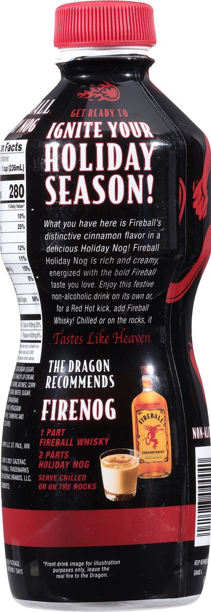 slide 8 of 13, Fireball Non-Alcoholic Cinnamon Holiday Nog 1 qt, 1 qt