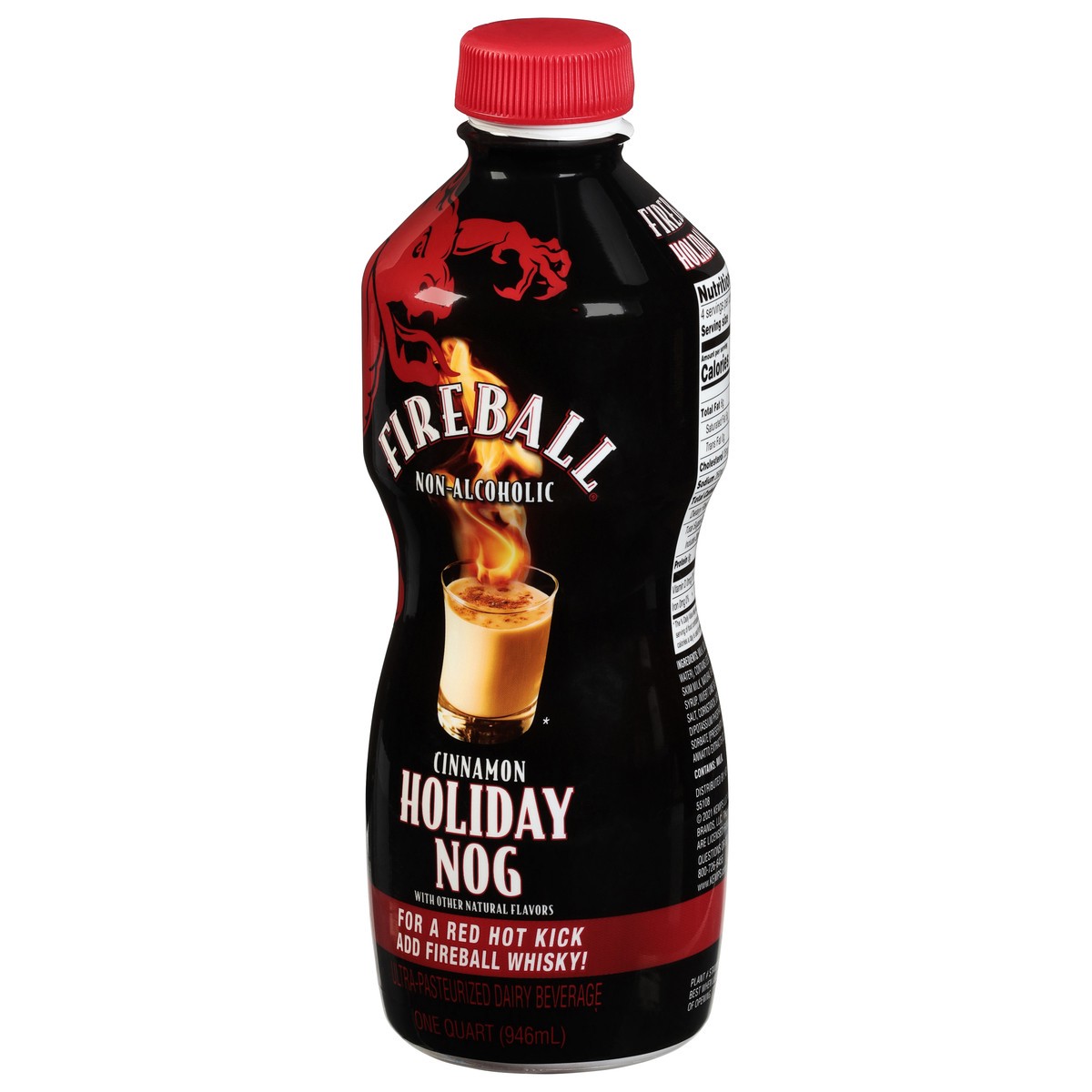 slide 13 of 13, Fireball Non-Alcoholic Cinnamon Holiday Nog 1 qt, 1 qt