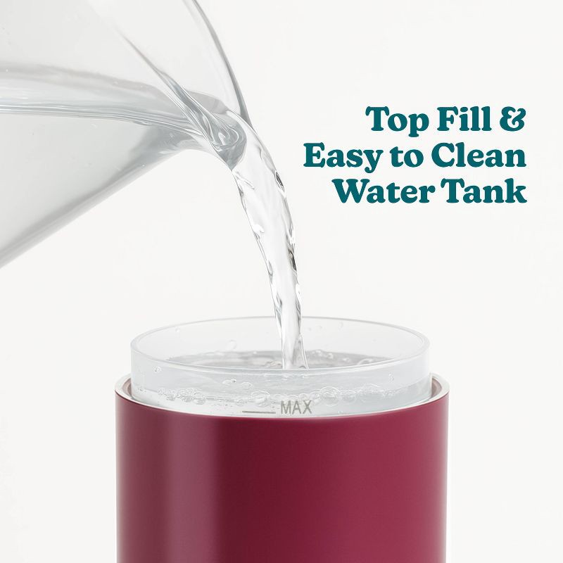 slide 3 of 10, Homedics Portable Ultrasonic Humidifier with Night-Light and Aromatherapy Berry, 1 ct