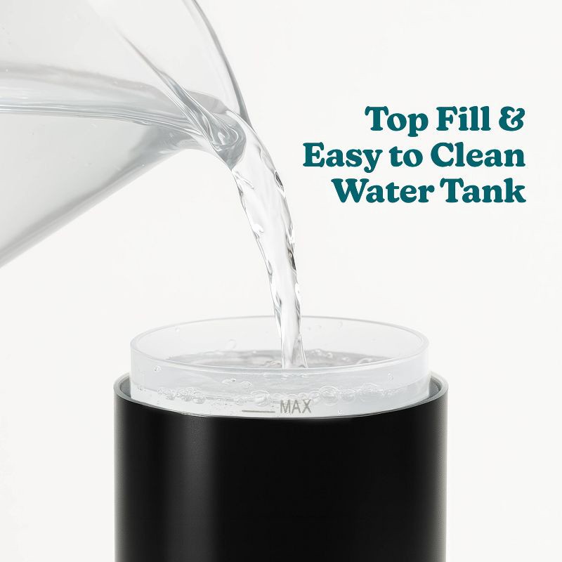 slide 3 of 10, Homedics Portable Ultrasonic Humidifier with Night-Light and Aromatherapy Black, 1 ct