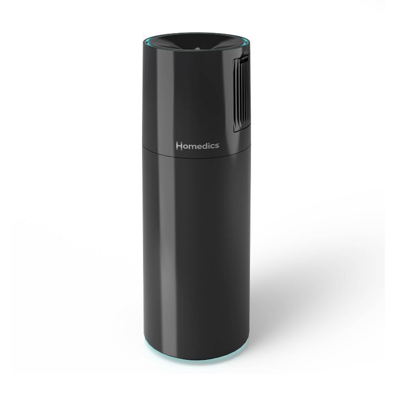 slide 1 of 10, Homedics Portable Ultrasonic Humidifier with Night-Light and Aromatherapy Black, 1 ct