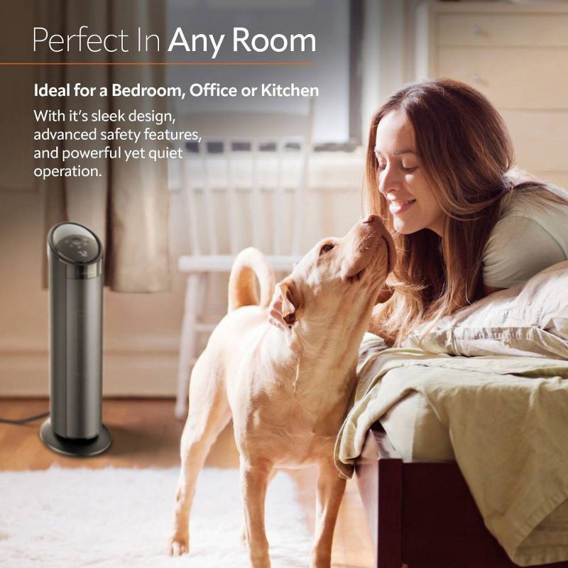 slide 7 of 12, Lasko CT22495 22" Ceramic Tower Heater with Remote Control, 1 ct