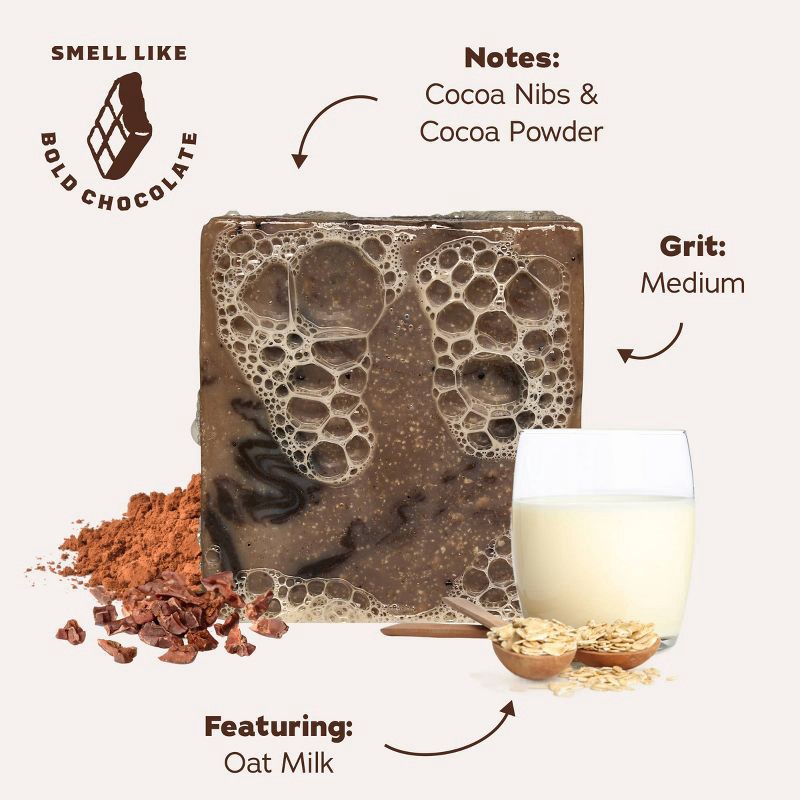 slide 3 of 8, DR. SQUATCH Men's All Natural Bar Soap - Hot Choccy - 5oz, 5 oz