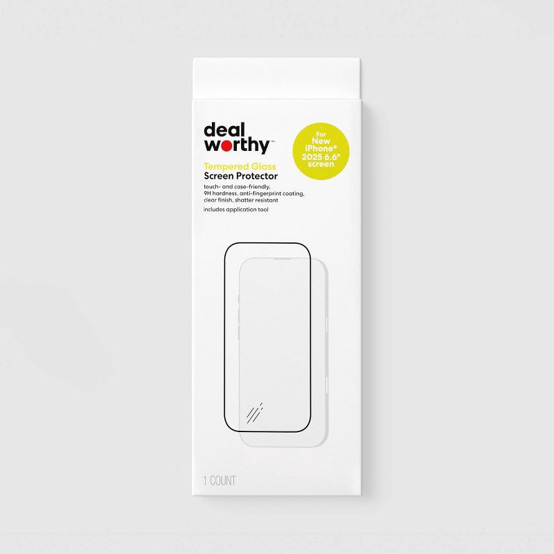 slide 1 of 3, Apple iPhone Air Screen Protector - dealworthy™ Clear, 1 ct
