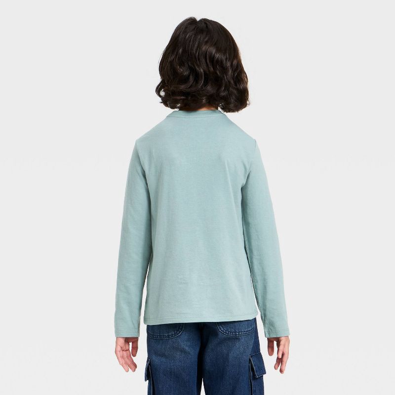 slide 3 of 4, Boys' Long Sleeve 'skiing Duck' Graphic T-Shirt - Cat & Jack™ Gray XL, 1 ct