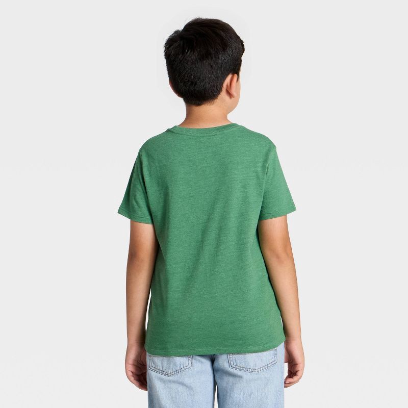 slide 3 of 4, Boys' Short Sleeve Dino Party Graphic T-Shirt - Cat & Jack™ Green M, 1 ct