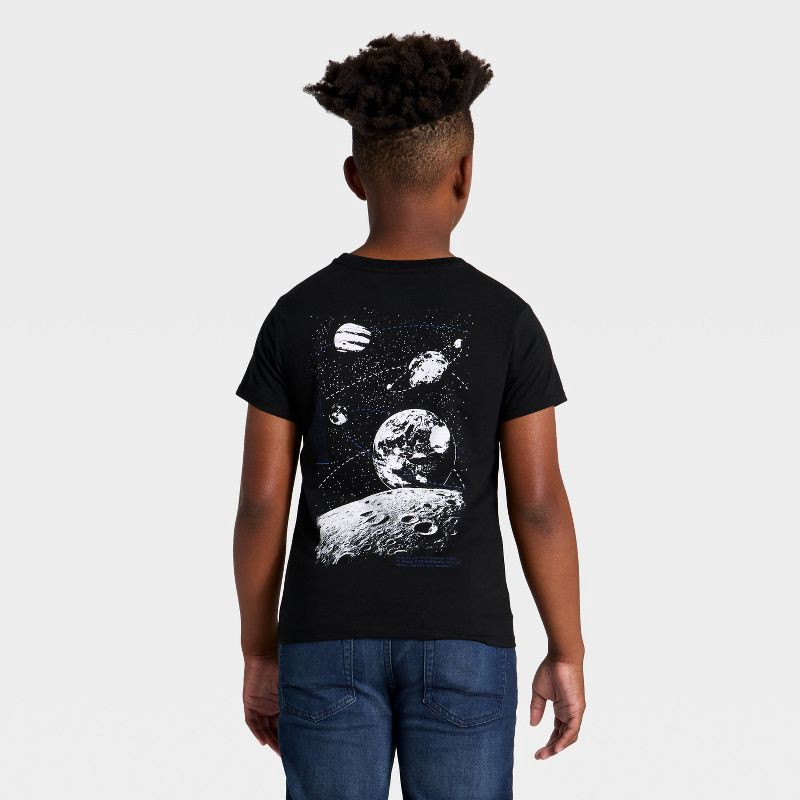 slide 3 of 4, Boys' Short Sleeve 'Gravity' Graphic T-Shirt - Cat & Jack™ Black S, 1 ct