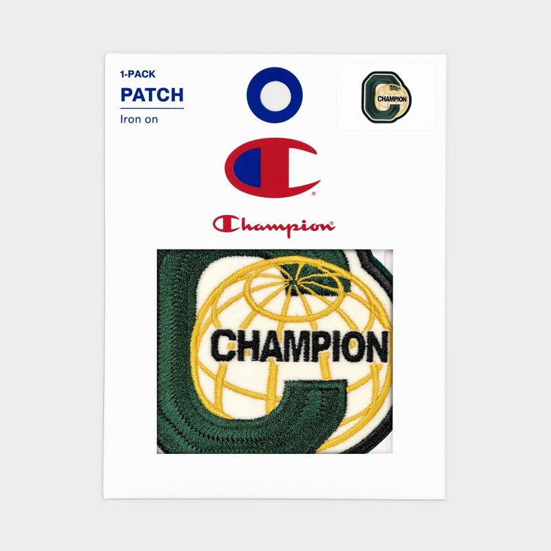 slide 2 of 4, Champion Globe Patch - Green, 1 ct
