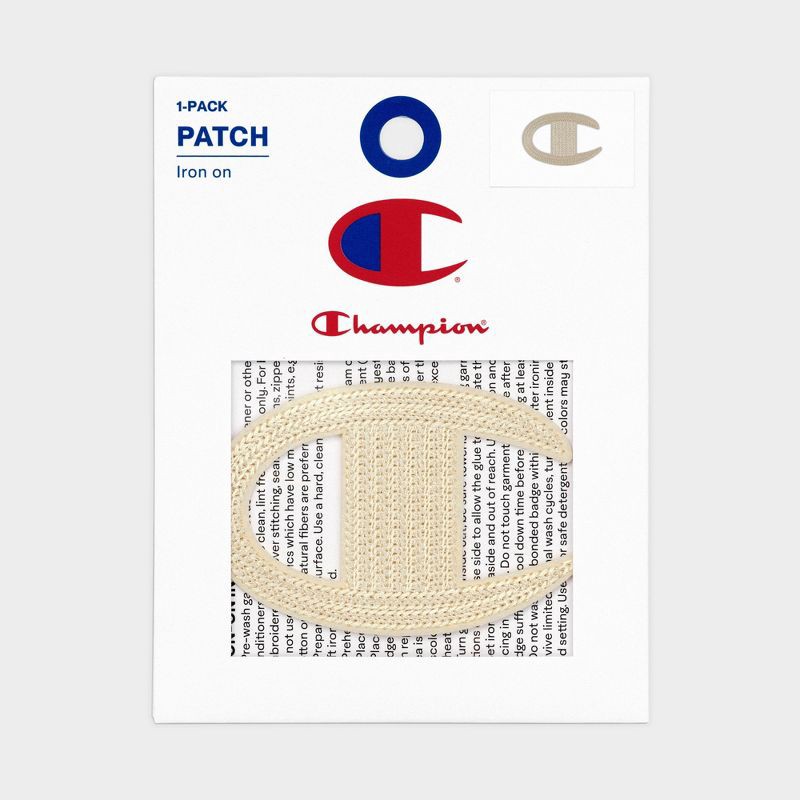 slide 2 of 4, Champion Chainstitch Patch - Ivory, 1 ct