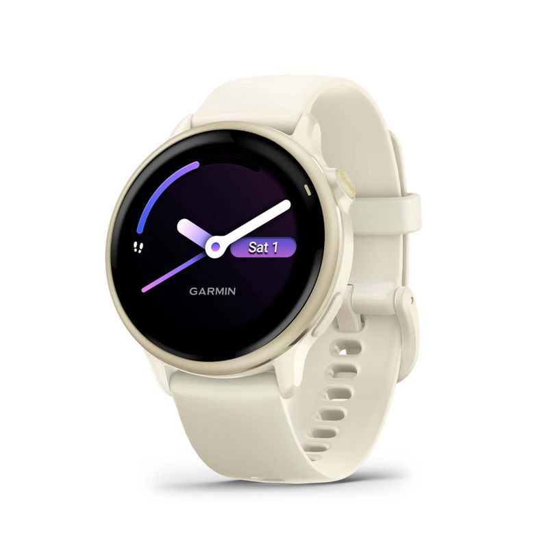 slide 1 of 11, Garmin Vivoactive 6 Smartwatch Lunar Gold with Bone Band, 1 ct