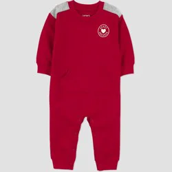 Carter's Just One You® Baby Boys' Valentine's Day Heartbreaker Fleece Romper - Red 3M