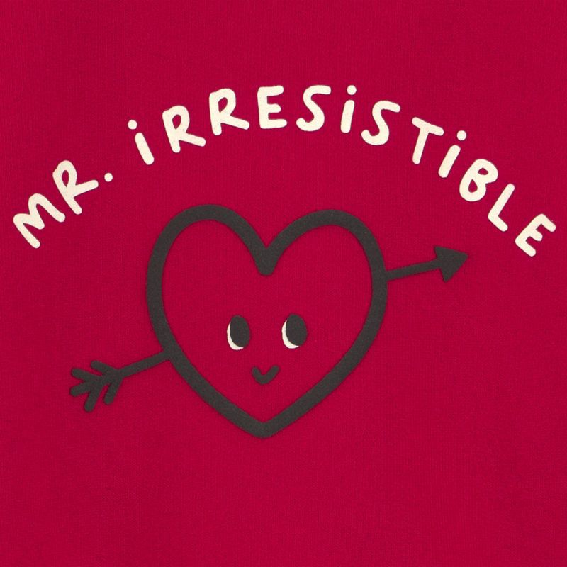 slide 2 of 3, Carter's Just One You® Baby Boys' 2pc Valentine's Day Mr. Irresistible Fleece Sweatshirt and Jogger Pants Set - Red 6M, 2 ct