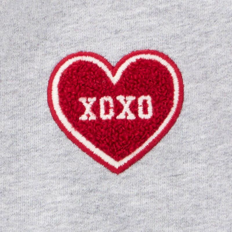 slide 3 of 4, Carter's Just One You® Baby Boys' 2pc Valentine's Day XOXO Heart Colorblock Fleece Sweatshirt and Jogger Pants Set - Gray 3M, 2 ct
