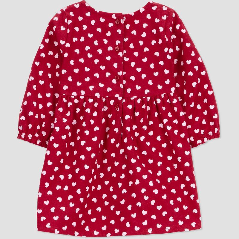 slide 2 of 3, Carter's Just One You® Baby Girls' 2pc Valentine's Day Heart Dress and Bloomer Set - Red 12M, 2 ct