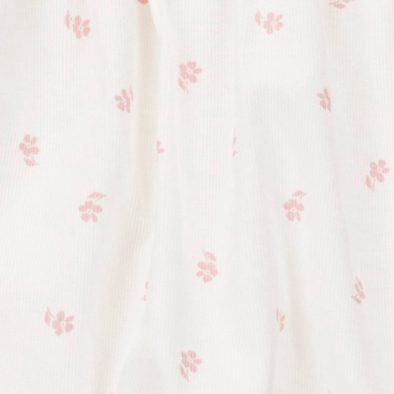 slide 2 of 4, Carter's Just One You® Baby Girls' 2pc Floral Romper with Tights Set - Cream 6M, 2 ct