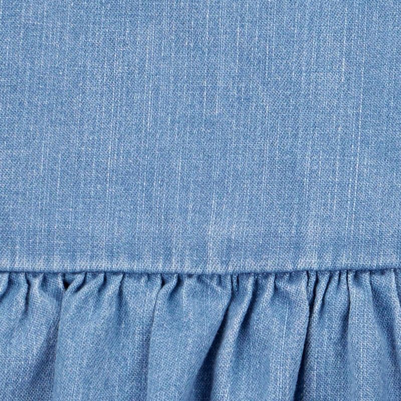 slide 4 of 5, Carter's Just One You® Baby Girls' 2pc Floral Long Sleeve Bodysuit and Denim Dress Set - Blue 6M, 2 ct