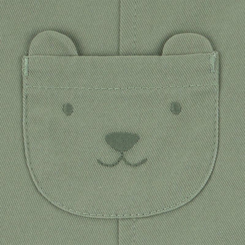 slide 5 of 6, Carter's Just One You® Baby Boys' Dino Striped Long Sleeve Bodysuit and Overalls Set - Green Newborn, 1 ct