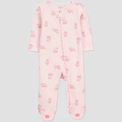 Carter's Just One You® Baby Girls' Farm Pigs Sleep N' Play - Pink 6M
