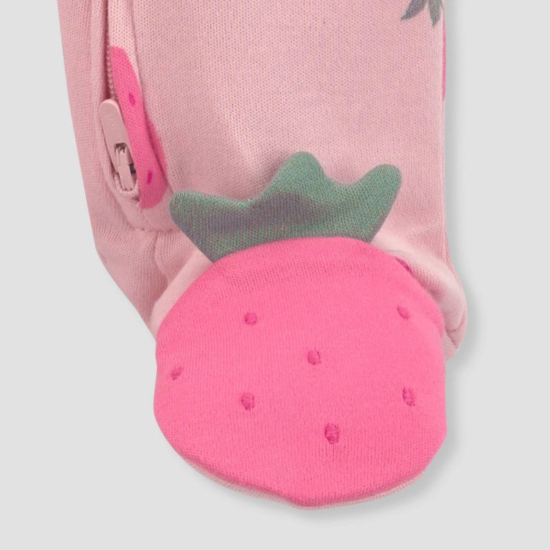 slide 4 of 6, Carter's Just One You® Baby Girls' Strawberry Sleep N' Play - Pink 3M, 1 ct